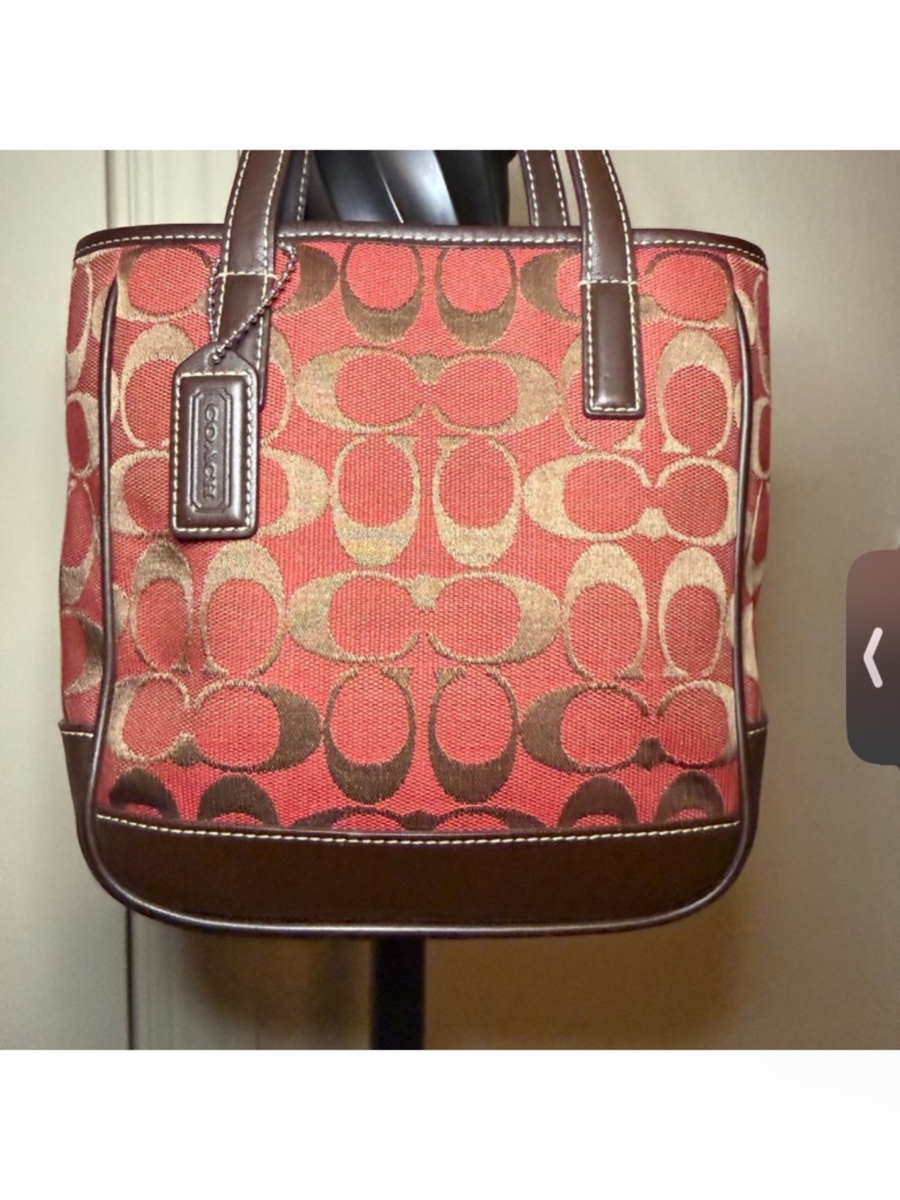 Vintage Coach mini lunch tote